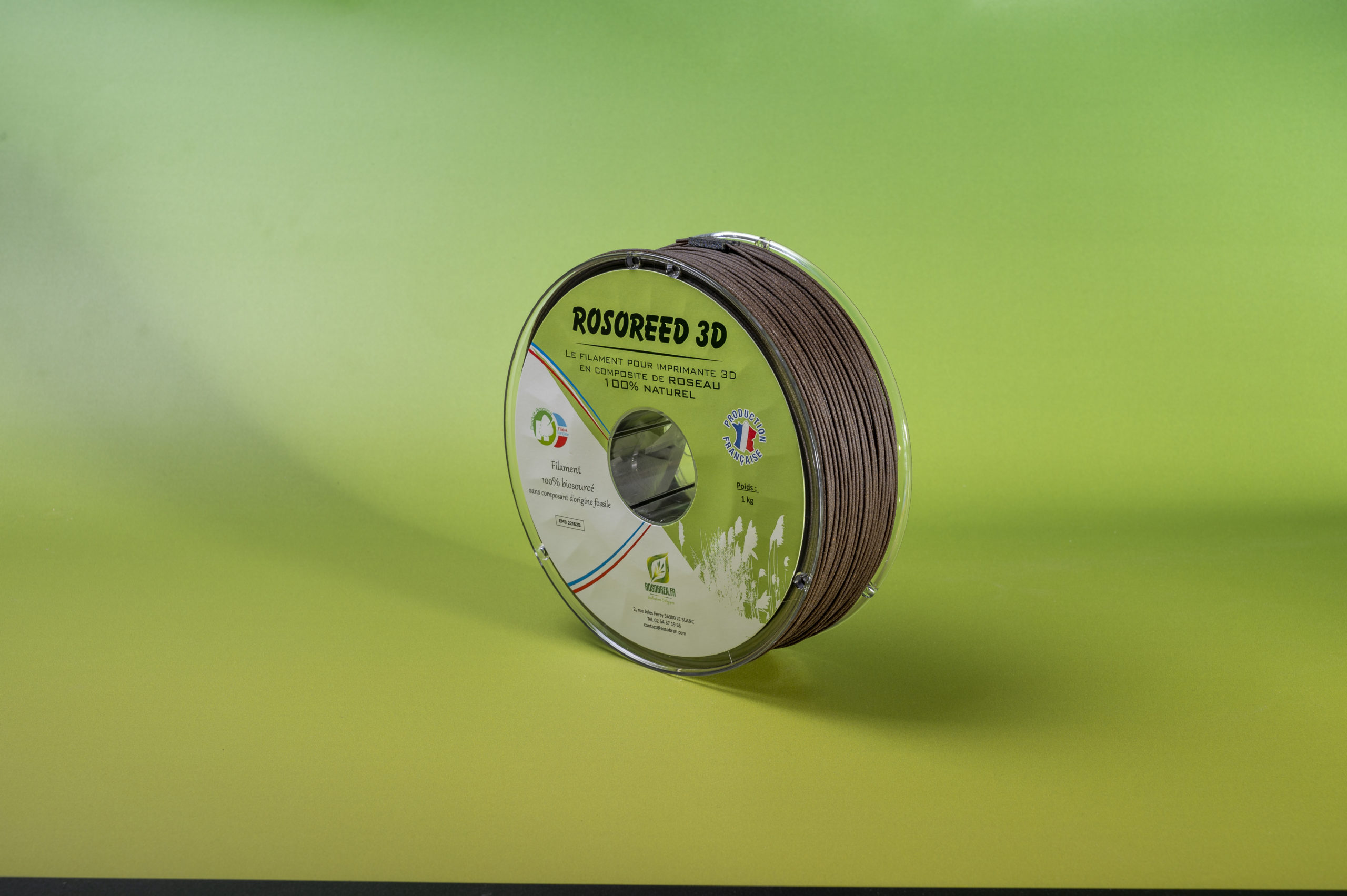 Filament 100% biosourcé Roseau pour imprimante 3D